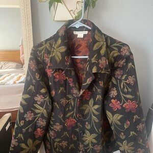 Grandma Core Multicolor Floral Jacket